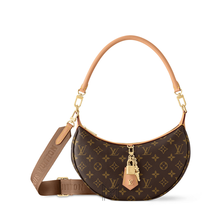Túi Xách LV Dây Bản To Màu Nâu Monogram Canvas Phối Da Vachetta Auth CC 015 2026 Túi Xách LV Dây Bản To Màu Nâu Monogram Canvas Phối Da Vachetta Auth CC 015 2026
