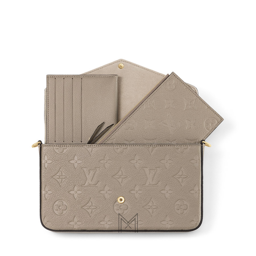Túi Đeo Chéo Dây Xích LV Màu Xám Be Dập Họa Tiết Monogram Nối Hàng Hiệu LV 0213 2026 Túi Đeo Chéo Dây Xích LV Màu Xám Be Dập Họa Tiết Monogram Nối Hàng Hiệu LV 0213 2026