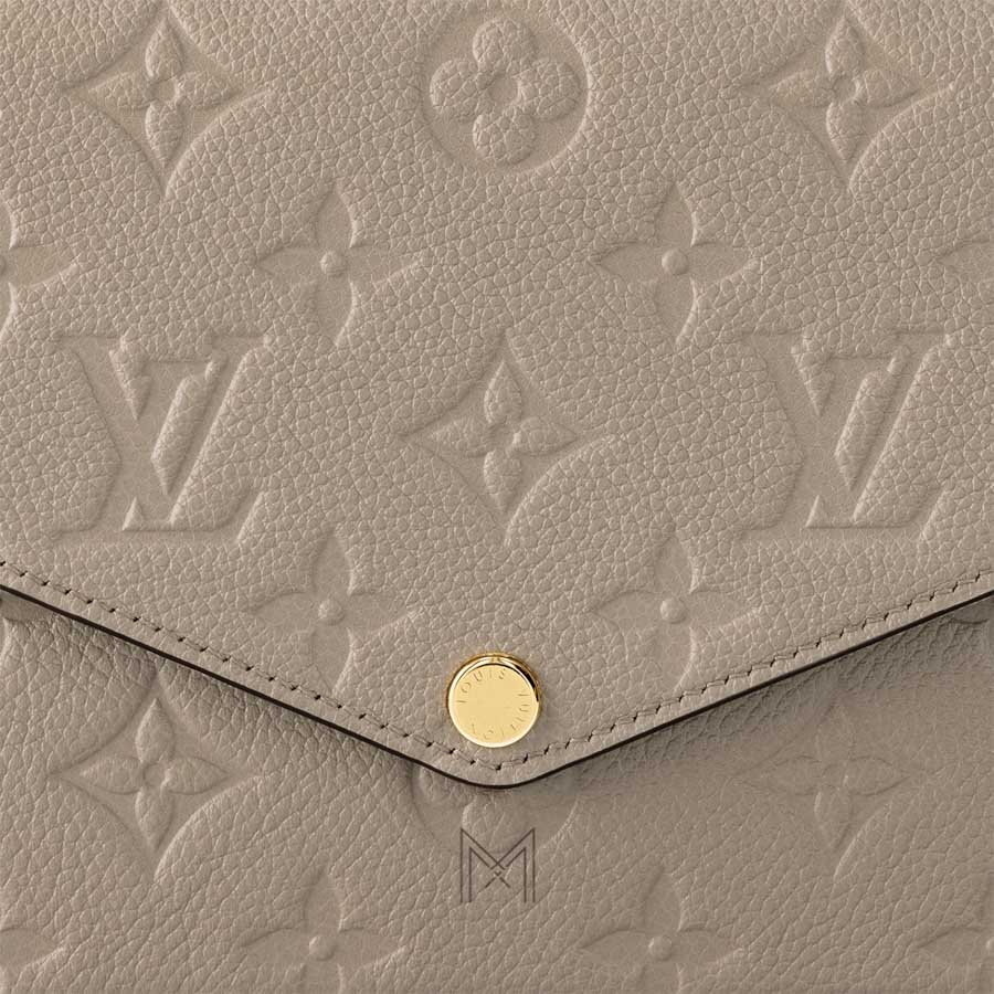 Túi Đeo Chéo Dây Xích LV Màu Xám Be Dập Họa Tiết Monogram Nối Hàng Hiệu LV 0213 2026 Túi Đeo Chéo Dây Xích LV Màu Xám Be Dập Họa Tiết Monogram Nối Hàng Hiệu LV 0213 2026