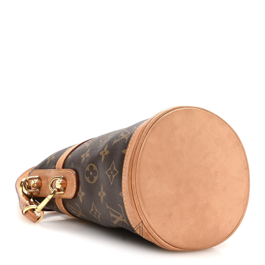 Túi Xách Đeo Chéo LV Dufle Màu Nâu Monogram Phối Da Vachetta LV 393 2026 Túi Xách Đeo Chéo LV Dufle Màu Nâu Monogram Phối Da Vachetta LV 393 2026
