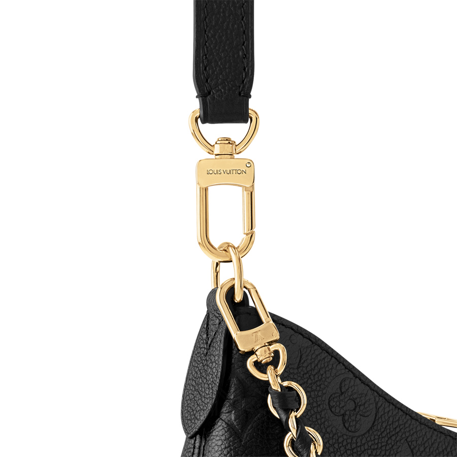 Túi LV Kẹp Nách Dây Xích Màu Đen Dập Họa Tiết Monogram Hàng Hiệu LV 386 2026 Túi LV Kẹp Nách Dây Xích Màu Đen Dập Họa Tiết Monogram Hàng Hiệu LV 386 2026