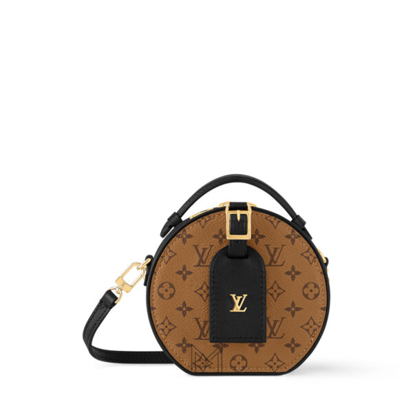 Túi Xách Đeo Chéo LV Mini Màu Nâu Viền Đen Monogram LV397