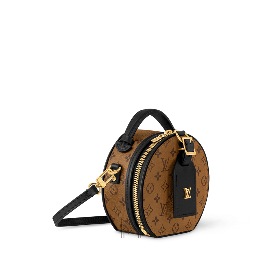 Túi Xách Đeo Chéo LV Mini Màu Nâu Viền Đen Monogram LV397 2026 Túi Xách Đeo Chéo LV Mini Màu Nâu Viền Đen Monogram LV397 2026