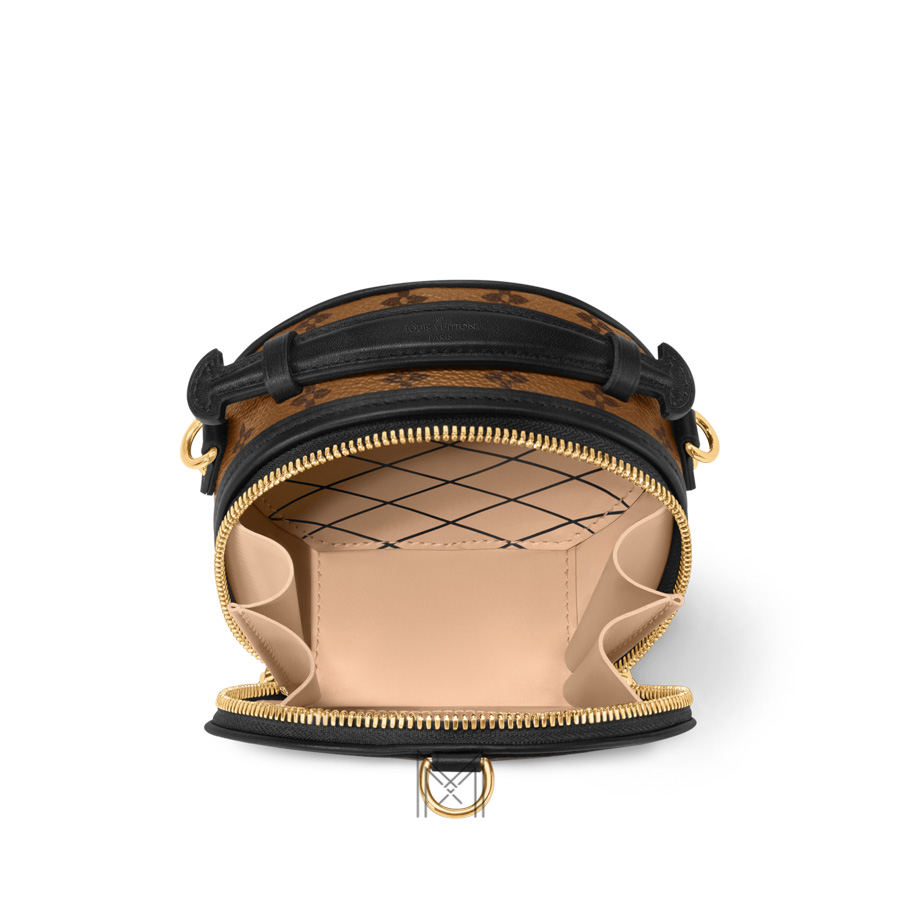 Túi Xách Đeo Chéo LV Mini Màu Nâu Viền Đen Monogram LV397 2026 Túi Xách Đeo Chéo LV Mini Màu Nâu Viền Đen Monogram LV397 2026