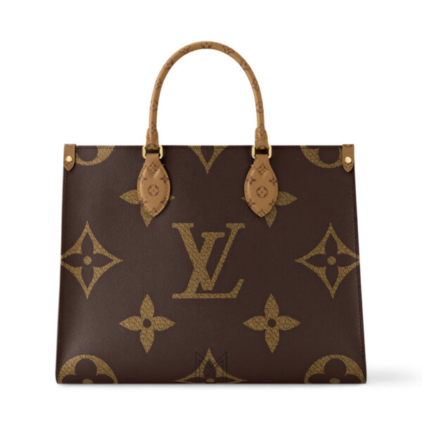 Túi Xách LV Màu Nâu Monogram Canvas Onthego Chính Hãng LV 1422