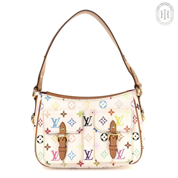 Túi Kẹp Nách LV Multicolor Màu Trắng Monogram Đa Sắc Authentic LV 0221
