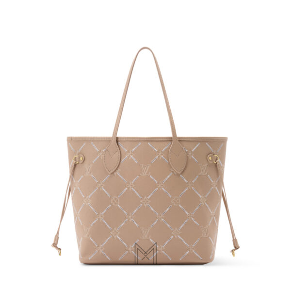 Túi Xách LV Neverfull Màu Nâu Be Thời Trang Authentic LV 1115