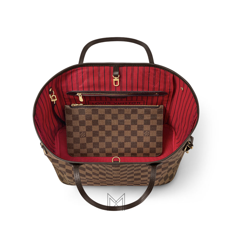 Túi Xách LV Neverfull Màu Nâu Damier Canvas Chính Hãng LV373 2026 Túi Xách LV Neverfull Màu Nâu Damier Canvas Chính Hãng LV373 2026