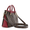 Túi Xách LV Pallas Màu Nâu Monogram Canvas Phối Đỏ Authentic LV 0214 2026 Túi Xách LV Pallas Màu Nâu Monogram Canvas Phối Đỏ Authentic LV 0214 2026