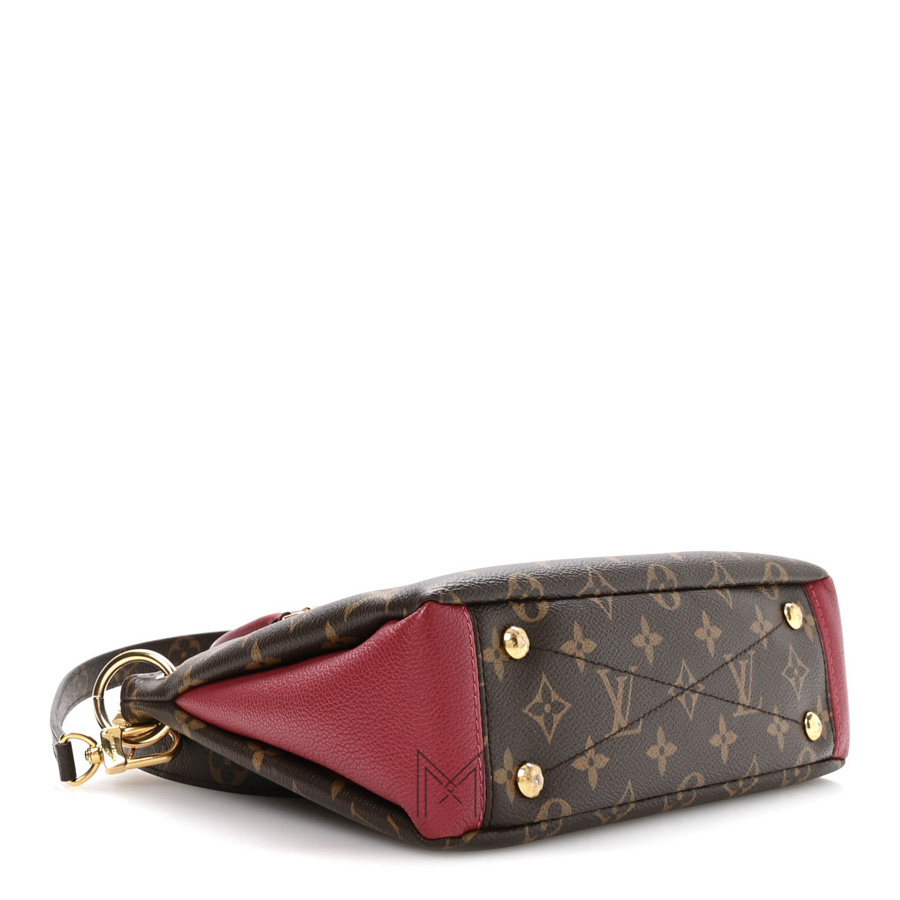 Túi Xách LV Pallas Màu Nâu Monogram Canvas Phối Đỏ Authentic LV 0214 2026 Túi Xách LV Pallas Màu Nâu Monogram Canvas Phối Đỏ Authentic LV 0214 - Ảnh 9