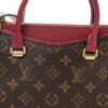 Túi Xách LV Pallas Màu Nâu Monogram Canvas Phối Đỏ Authentic LV 0214 2026 Túi Xách LV Pallas Màu Nâu Monogram Canvas Phối Đỏ Authentic LV 0214 2026