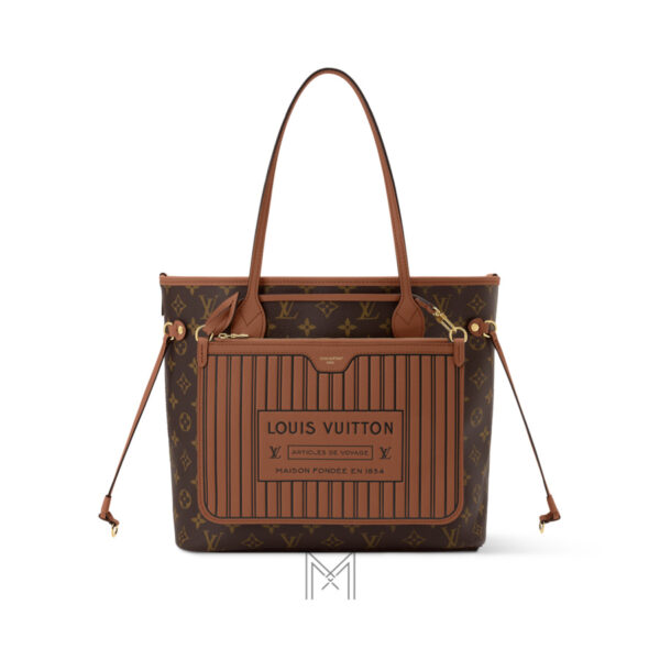 Túi Xách LV Neverfull Phối Màu 2 Mặt Chính Hãng LV 360