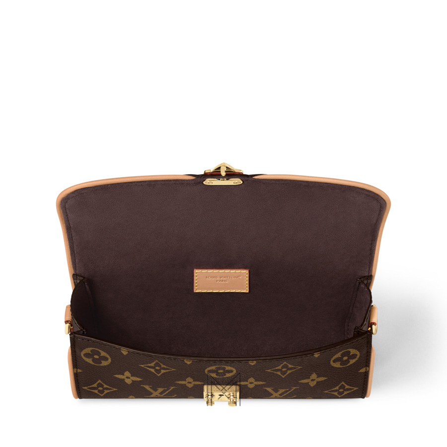 Túi Xách LV Pochette Dây Xích Nâu Monogram Canvas Authentic LV 387 2026 Túi Xách LV Pochette Dây Xích Nâu Monogram Canvas Authentic LV 387 2026