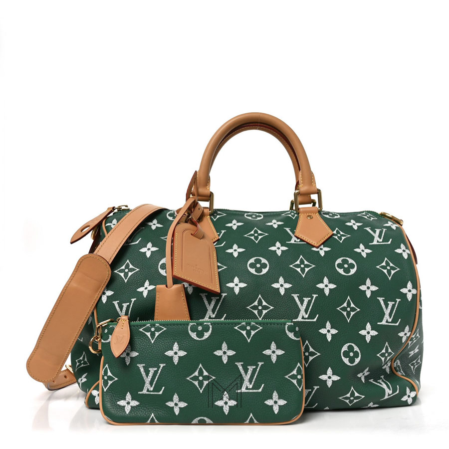 Túi Trống LV Xanh Lá Monogram Hàng Hiệu Authentic LV391 2026 Túi Trống LV Xanh Lá Monogram Hàng Hiệu Authentic LV391 2026