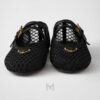 Giày búp bê Prada Mesh Fabric màu đen chính hãng MHNP095 2026