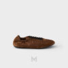 Giày Prada Collapse Re-Nylon and Suede Elasticized màu nâu chính hãng MHNP015 2026