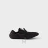 Giày đế bệt Prada Collapse Canvas màu đen chính hãng MHNP120 2026