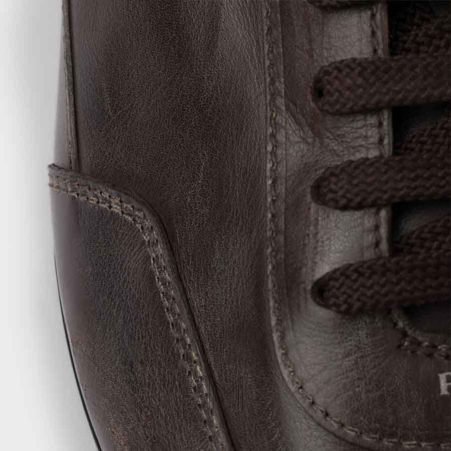 Giày Prada Collapse Leather màu nâu sẫm chính hãng MHNP021 2026 Giày Prada Collapse Leather màu nâu sẫm chính hãng MHNP021 2026