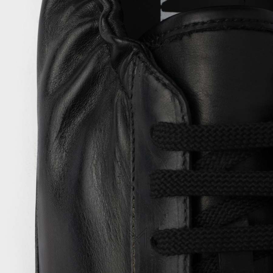 Giày Prada Collapse Leather màu đen chính hãng MHNP022 2026 Giày Prada Collapse Leather màu đen chính hãng MHNP022 2026