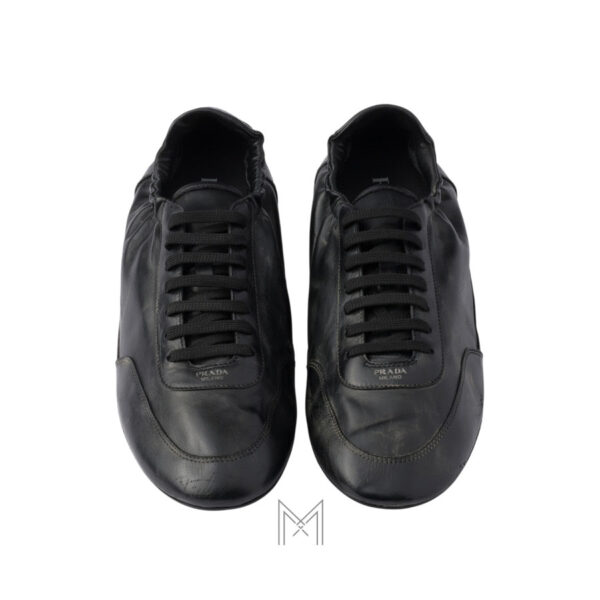 Giày Prada Collapse Leather màu đen chính hãng MHNP022