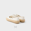 Giày búp bê Prada Nappa Leather and Raffia màu trắng chính hãng MHNP113 2026 Giày búp bê Prada Nappa Leather and Raffia màu trắng chính hãng MHNP113 2026