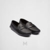 Giày Moca Prada Saffiano leather Driver màu đen chính hãng MHNP014 2026