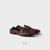 Giày loafer Prada Shuffle Antiqued Leather màu nâu chính hãng MHNP123 2026