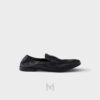 Giày loafer Prada Shuffle Antiqued Leather màu đen chính hãng MHNP124 2026