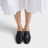 Giày loafer Prada Shuffle Antiqued Leather màu đen chính hãng MHNP124 2026