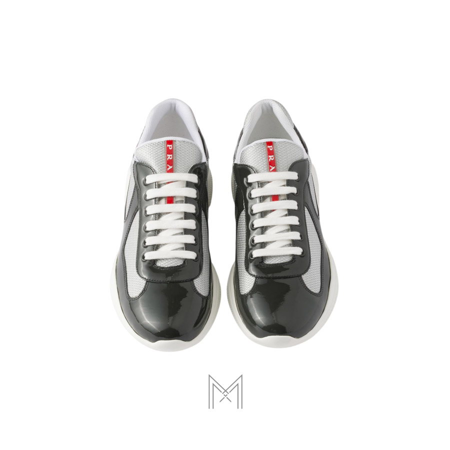 Giày thể thao Prada Patent Leather and Technical Fabric phối màu chính hãng MHNP007 2026 Giày thể thao Prada Patent Leather and Technical Fabric phối màu chính hãng MHNP007 2026