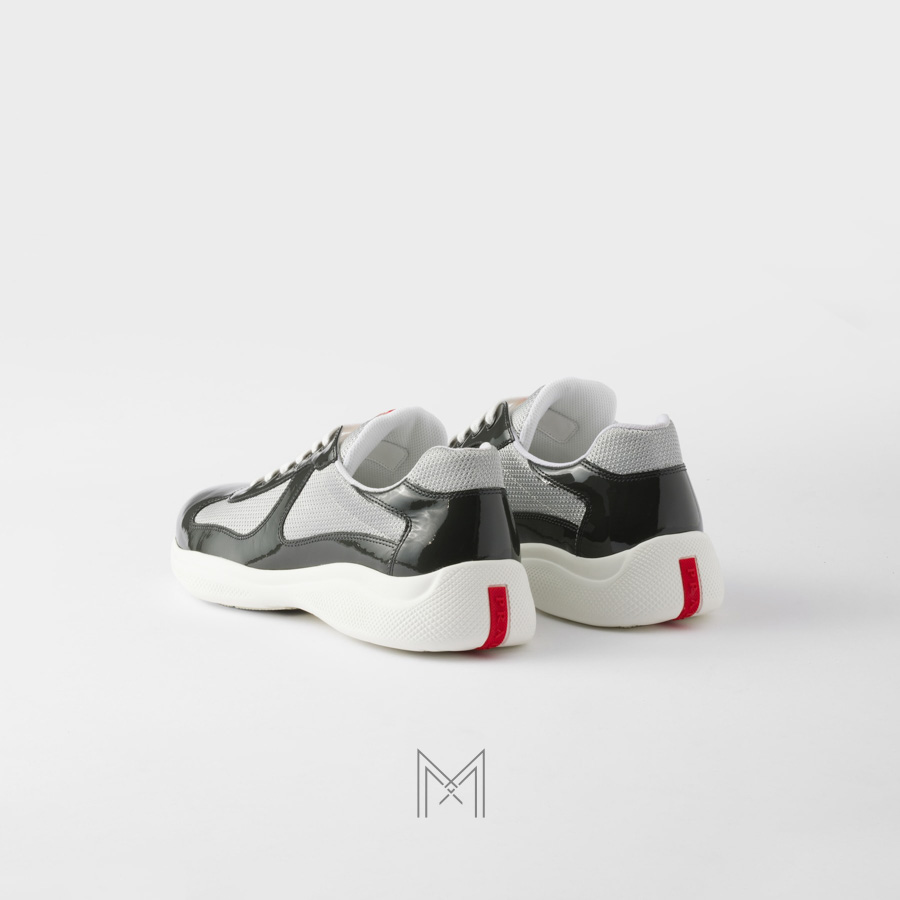 Giày thể thao Prada Patent Leather and Technical Fabric phối màu chính hãng MHNP007 2026 Giày thể thao Prada Patent Leather and Technical Fabric phối màu chính hãng MHNP007 2026
