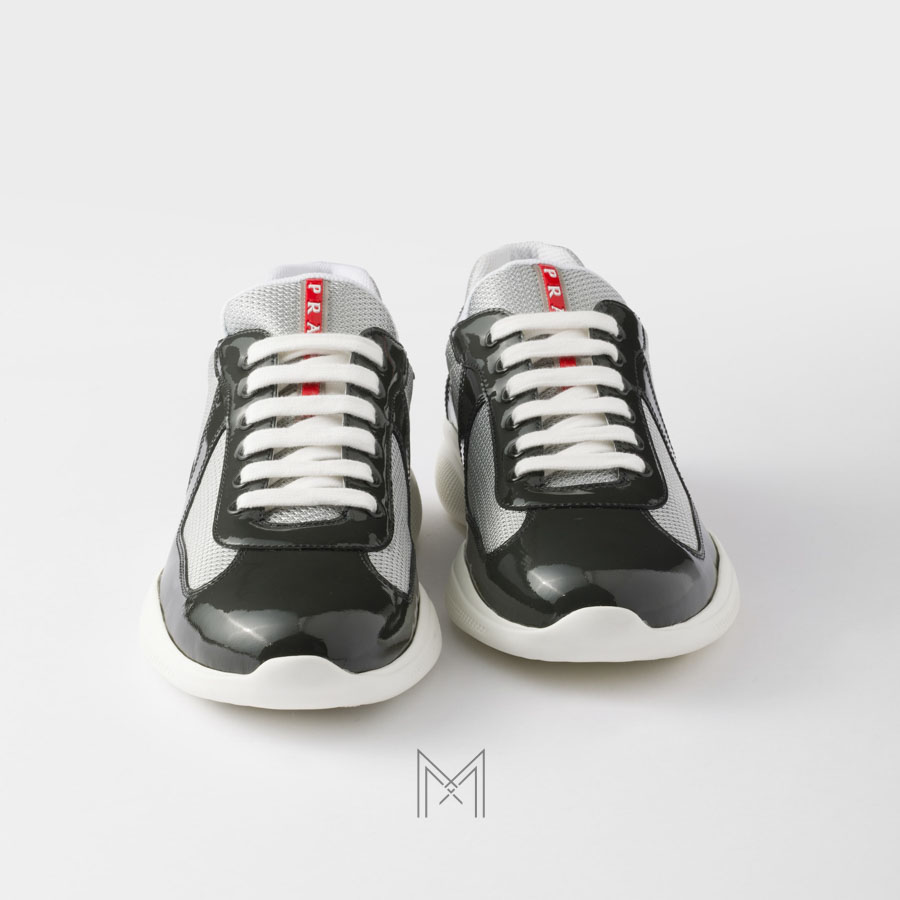 Giày thể thao Prada Patent Leather and Technical Fabric phối màu chính hãng MHNP007 2026 Giày thể thao Prada Patent Leather and Technical Fabric phối màu chính hãng MHNP007 2026