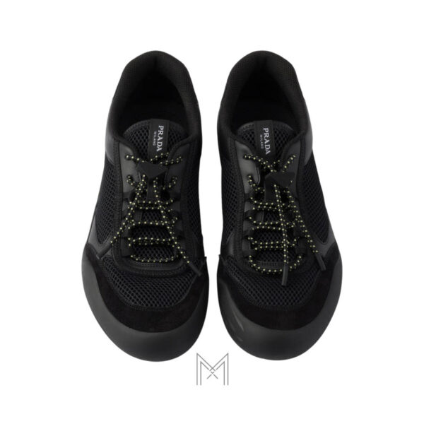 Giày thể thao Prada Speedrock Mesh Fabric màu đen chính hãng MHNP118