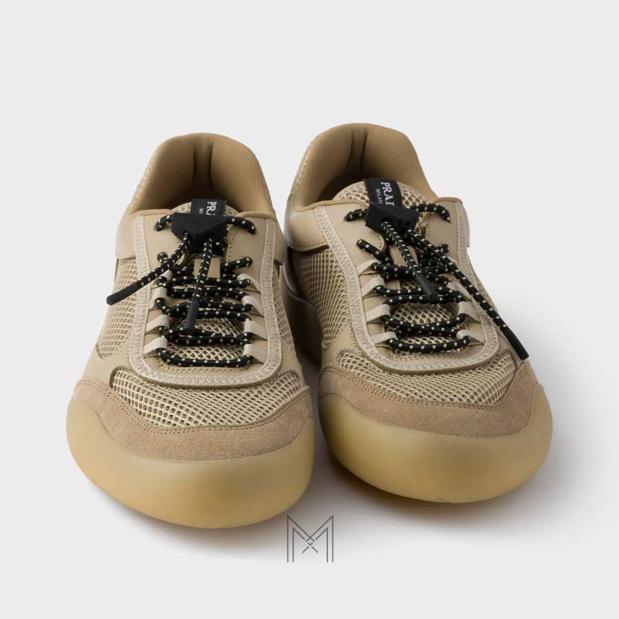 Giày thể thao Prada Speedrock Mesh Fabric màu be chính hãng MHNP115 2026 Giày thể thao Prada Speedrock Mesh Fabric màu be chính hãng MHNP115 2026