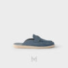Giày sục Prada Suede Mules màu xanh khói chính hãng MHNP023 2026